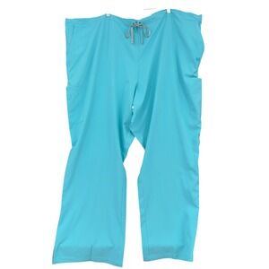 Urbane‎ Performance Scrub Pants Women 5XL Polyester Spandex Teal Blue